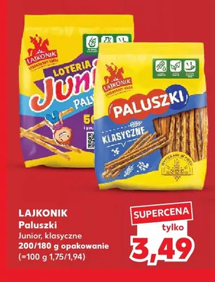Paluszki junior Lajkonik promocja w Kaufland