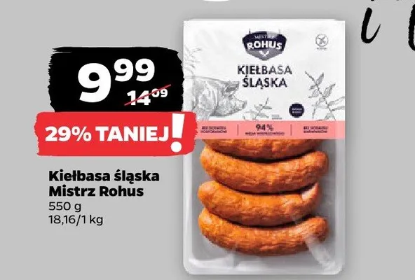 Kiełbasa śląska promocja w Netto