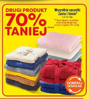 Ręczniki Zavio i Vavio promocja w POLOmarket