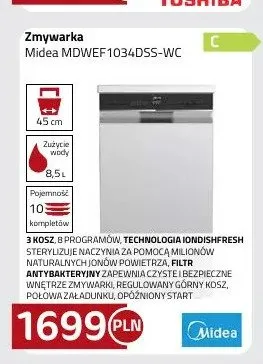 Zmywarka Midea MDWEF1034DSS-WC promocja w kakto.pl
