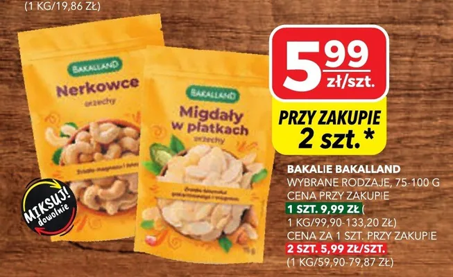 Migdały w płatkach promocja w Top Market