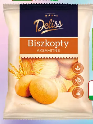 Biszkopty aksamitne Deliss promocja w Dino