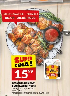 Szaszłyk drobiowy z warzywami Białecki promocja w Twój Market