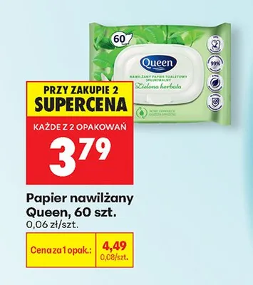 Papier nawilżany Queen promocja w Biedronka