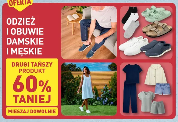 Odzież i obuwie damskie i męskie promocja w Aldi