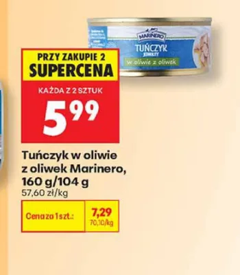 Tuńczyk w oliwie z oliwek Marinero promocja w Biedronka