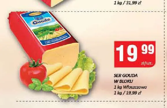 Ser Gouda w bloku Włoszczowa promocja w Chorten