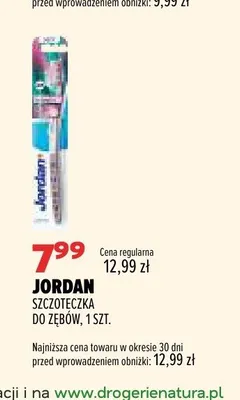 Szczoteczka do zębów Jordan promocja w Drogerie Natura