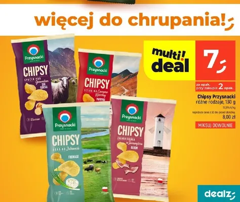 Chipsy Przysnacki fromage promocja w Dealz