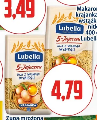 Makaron 5-jajeczny krajanka Lubella promocja w Kupiec
