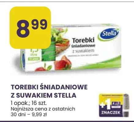Torebki śniadaniowe z suwakiem promocja w Stokrotka
