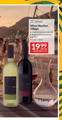 Wino czerwone wytrawne Monfort Village promocja w Makro