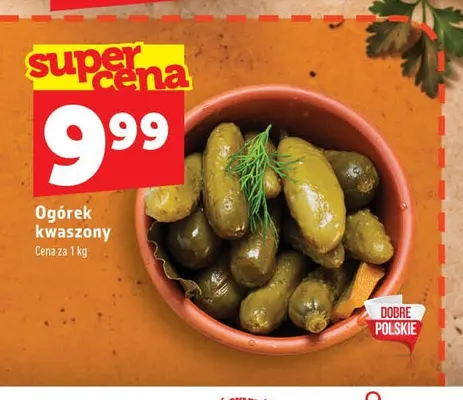 Ogórki kwaszone promocja w TOPAZ