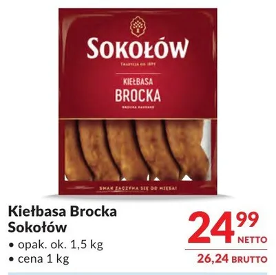 Kiełbasa Brocka Sokołów promocja w Makro