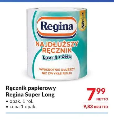 Ręcznik papierowy Regina Super Long promocja w Makro