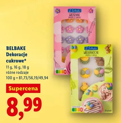Dekoracje cukrowe promocja w Lidl