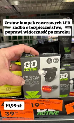 Zestaw lampek rowerowych LED promocja w Biedronka