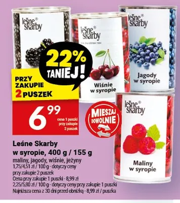 Leśne Skarby w syropie promocja w Twój Market
