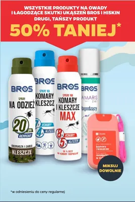 Produkty na owady i łagodzące skutki ukąszeń Bros promocja w Netto