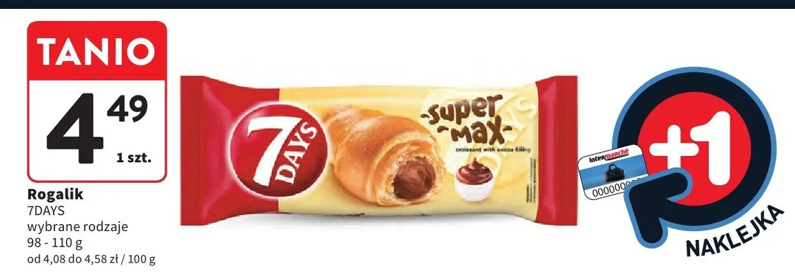 Rogalik 7DAYS super max promocja w Intermarche