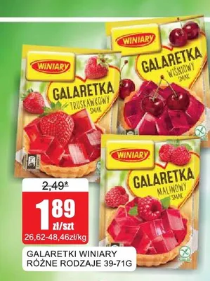 Galaretka o smaku malinowym Winiary promocja w Bingo