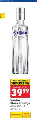 Wódka Stock Prestige 40% promocja w Biedronka