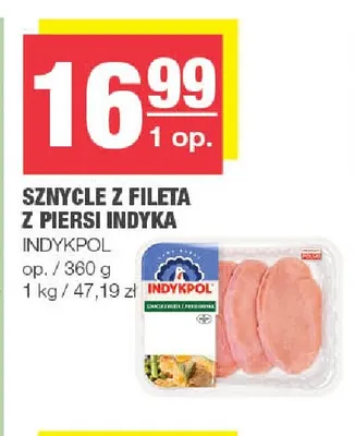 Sznycle z fileta z piersi indyka Indykpol promocja w SPAR