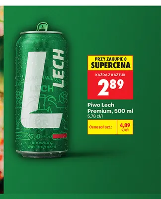 Piwo Lech Premium promocja w Biedronka