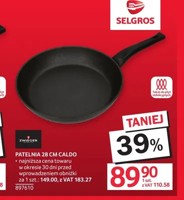Patelnia 28 cm Caldo Zwieger promocja w Selgros