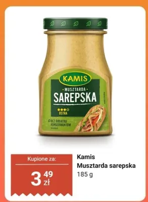 Musztarda sarepska Kamis promocja w Dino