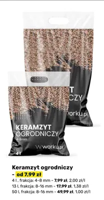 Keramzyt ogrodniczy frakcja 4-8 mm promocja w Bricomarche