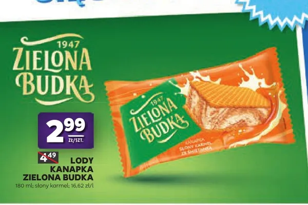 Lody Kanapka Zielona Budka promocja w Stokrotka