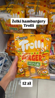 Żelki Trolli Party Burger Minis promocja w Dealz