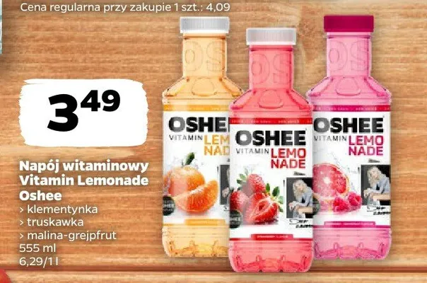 Napój witaminowy Vitamin Lemonade klementynka Oshee promocja w Netto
