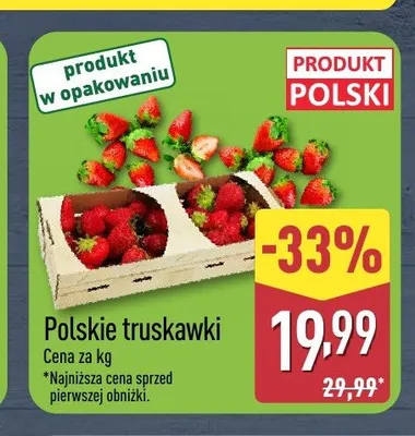 Truskawki polskie promocja w Aldi