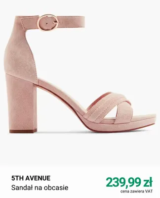 Sandał na obcasie 5th Avenue promocja w Deichmann