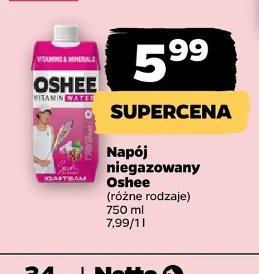 Napój niegazowany Oshee promocja w Netto
