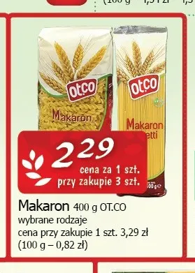 Makaron Ot.co promocja w CEZAR Delikatesy