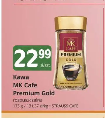 Kawa rozpuszczalna MK Cafe Premium Gold promocja w Marketvita