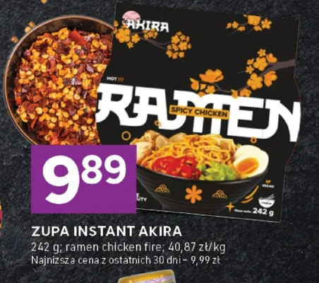 Zupa instant ramen chicken fire Akira promocja w Stokrotka