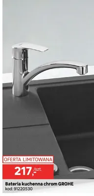Bateria kuchenna chrom GROHE promocja w Leroy Merlin
