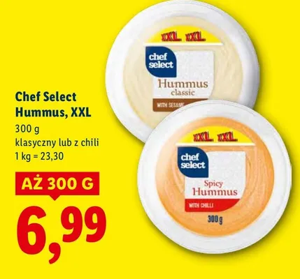 Hummus, XXL promocja w Lidl