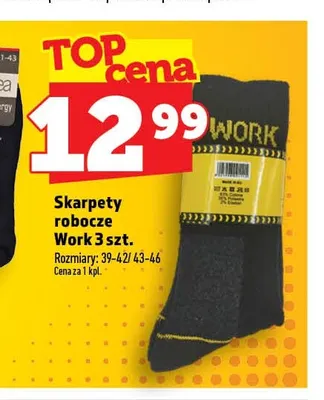 Skarpety robocze Work 3-pak promocja w TOPAZ