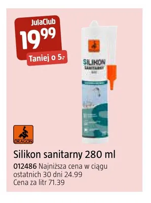 Silikon sanitarny 280 ml Dragon promocja w Jula