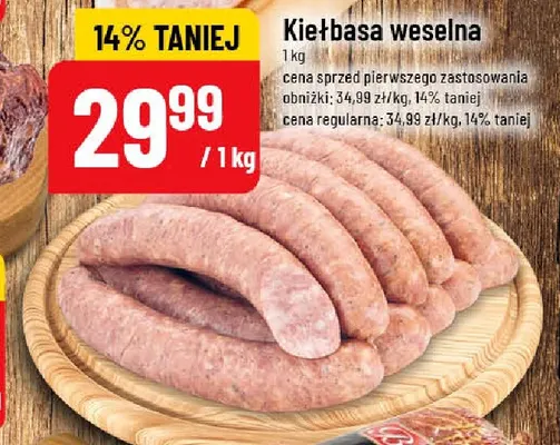 Kiełbasa weselna promocja w POLOmarket