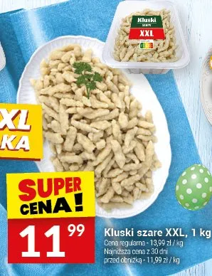 Kluski szare XXL promocja w Twój Market