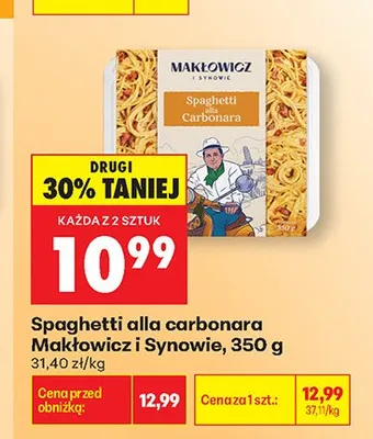 Spaghetti alla carbonara Makłowicz i Synowie promocja w Biedronka