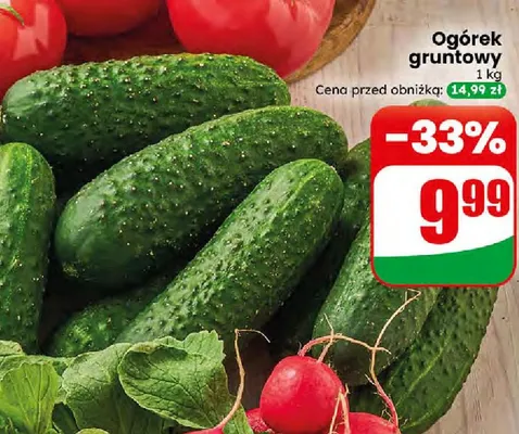 Ogórek gruntowy promocja w Dino