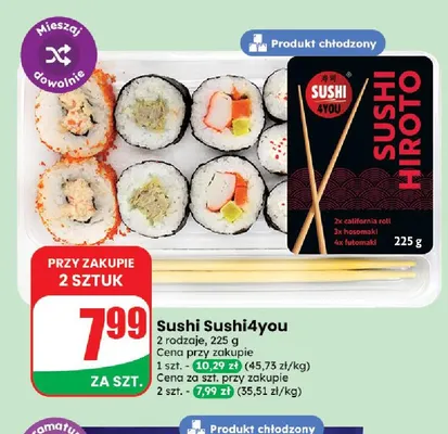 Sushi Sushi4you promocja w Dino
