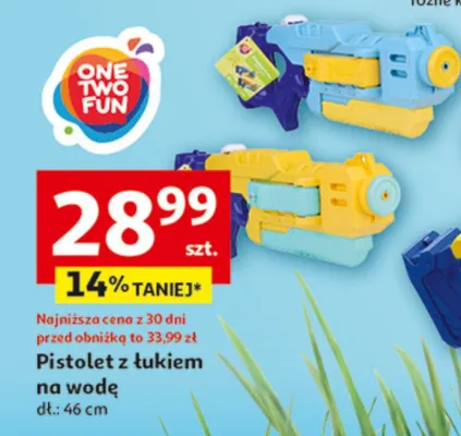 Pistolet z łukiem na wodę promocja w Auchan